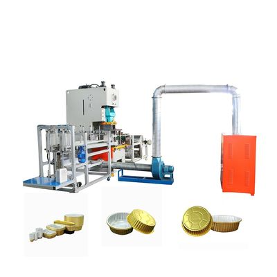 Wood Packaging Fully Automatic Disposable Aluminium Foil Container Tray Making Machine