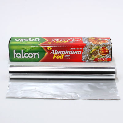 200 Square Feet Heavy Duty Aluminum Foil Rolls Customized Length for Food Preparation