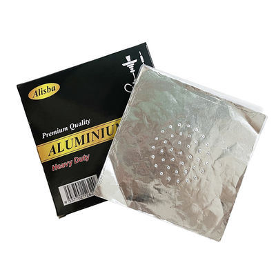 Round Square Aluminum Foil Shisha Paper Sheet With Hole For Customized Hookah Length