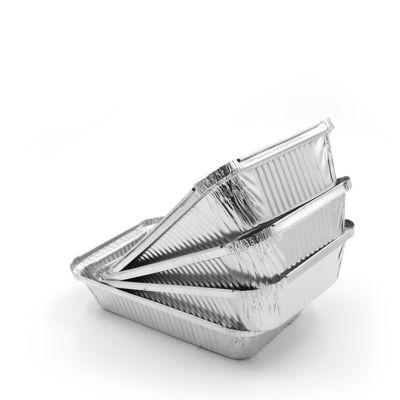 Environmental Friendly Aluminum Foil Container for Square Food Carry Out Baking Tray