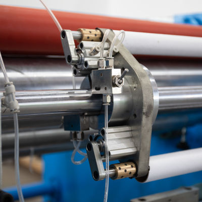0.009-0.03mm Raw Material Semi-automatic 2 Spindles Aluminium Foil Rewinding Machinery