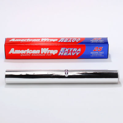 Service Food Grade Aluminum Tin Foil Roll with Silver Finish and Customized Width