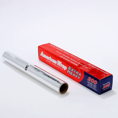 Service Food Grade Aluminum Tin Foil Roll with Silver Finish and Customized Width