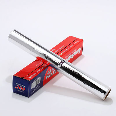 Service Food Grade Aluminum Tin Foil Roll with Silver Finish and Customized Width