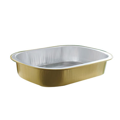 Rectangular Takeout Pans Disposable Aluminum Foil Food Box Container Tray for Turkey
