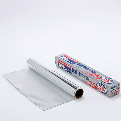Custom 8011 Soft Temper Kitchen Tin Silver Foil Paper Food Packing Aluminium Foil Roll