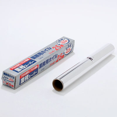 Custom 8011 Soft Temper Kitchen Tin Silver Foil Paper Food Packing Aluminium Foil Roll