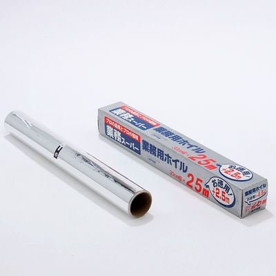 Custom 8011 Soft Temper Kitchen Tin Silver Foil Paper Food Packing Aluminium Foil Roll