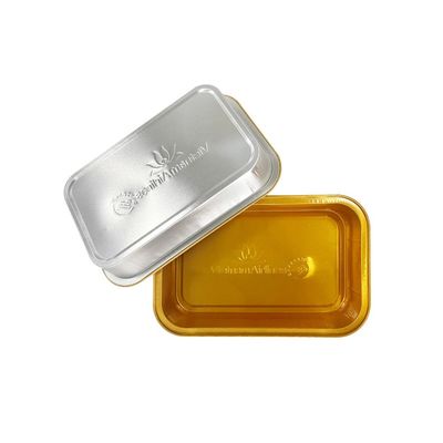 Rectangle Aluminum Foil Tray for Food Packaging To Go Food Process Type Pulp Moulding