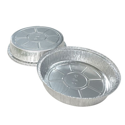 Custom Food Packaging Container Pizza Baking Pans Disposable Round Aluminum Foil Tray