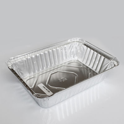Pulp Moulding Disposable Lunch Box Aluminum Foil Packaging Box for Fast Food Takeaway