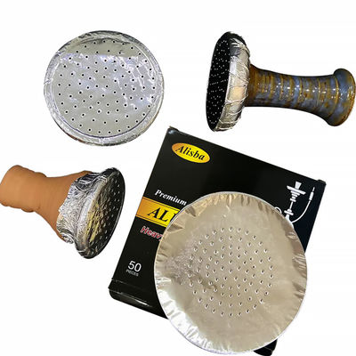 Hookah Piece 120mm Silver Aluminium Foil Paper with Customized Logo and Custom Design