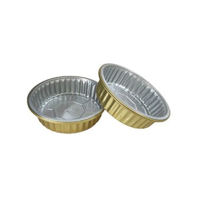 Silver Heating Coating Aluminum Foil Bowl for Disposable Dessert Container