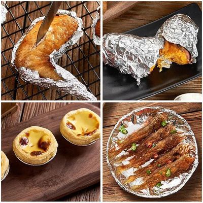 Customized Length Heavy Duty Food Grade Aluminum Foil Roll for Food Preservation