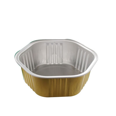 Food Colorful Rectangular Mini Aluminum Pan Foil Cupcake Pans Baking Cups With Lids