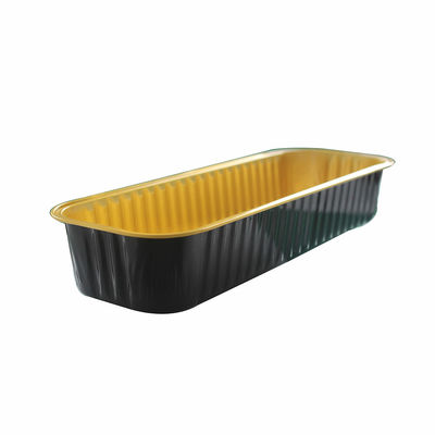 Food Colorful Rectangular Mini Aluminum Pan Foil Cupcake Pans Baking Cups With Lids