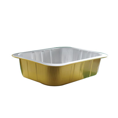 Food Colorful Rectangular Mini Aluminum Pan Foil Cupcake Pans Baking Cups With Lids