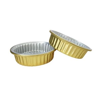 Pulp Moulding Process Rectangular Aluminum Foil Food Container with Colorful Design
