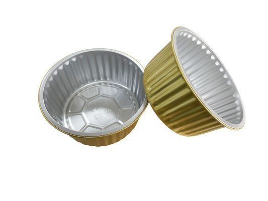 Pulp Moulding Process Rectangular Aluminum Foil Food Container with Colorful Design