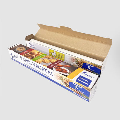 Convenient Kitchen White Silicone Baking Paper Roll With Chemical Pulp And Durability