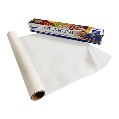 Convenient Kitchen White Silicone Baking Paper Roll With Chemical Pulp And Durability