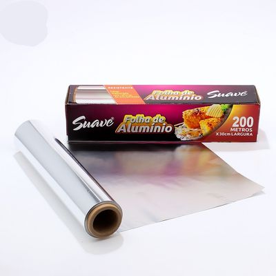 Environmentally Friendly Heavy Duty Silver Laminated Aluminum Foil Roll for Packaging