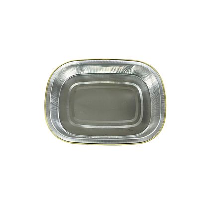 Aluminum Foil Food Container Hot and Cold Recyclable Meal Prep Disposable Silver Foil Tray