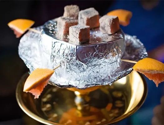 Silver Roll Coconut Charcoal Aluminum Shisha Glass Hookah Bowl Hookah Heating Paper