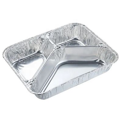 Pet Food Packing Container Square Disposable Takeout Lunch Box Aluminium Food Container