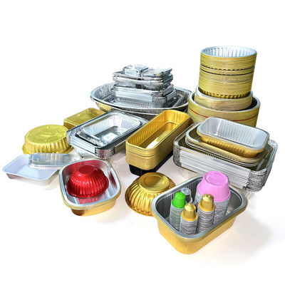 Pet Food Packing Container Square Disposable Takeout Lunch Box Aluminium Food Container