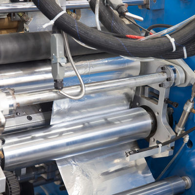Manufacturing Plant Aluminum Foil Roll Rewinding Machine with 120-450mm Material Width
