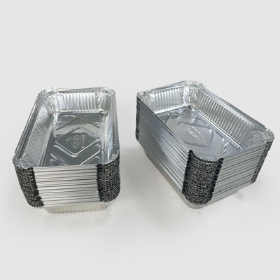 Aluminum Foil Food Storage Container with Paper Lid Environmental Friendly and Durable