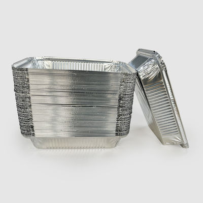 Aluminum Foil Food Storage Container with Paper Lid Environmental Friendly and Durable