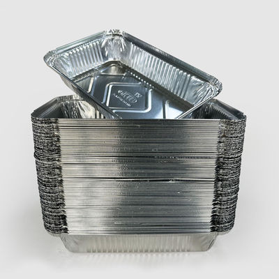 Aluminum Foil Food Storage Container with Paper Lid Environmental Friendly and Durable