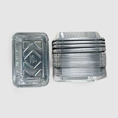 Aluminum Foil Food Storage Container with Paper Lid Environmental Friendly and Durable
