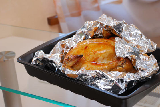 Customized Width Kitchen Oven Food Packaging Aluminum Foil Paper Roll with 8011 Alloy
