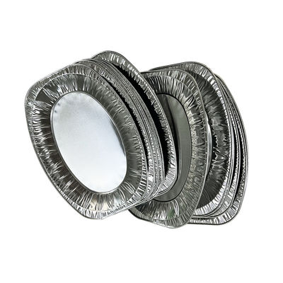 Food Eco Pizza Recyclable Aluminium Foil Round Tray Container Turkey Pan Custom Order