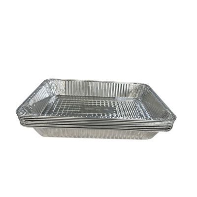 Environmental Friendly Rectangular 525*325*75 Foil Food Container for Turkey Roaster