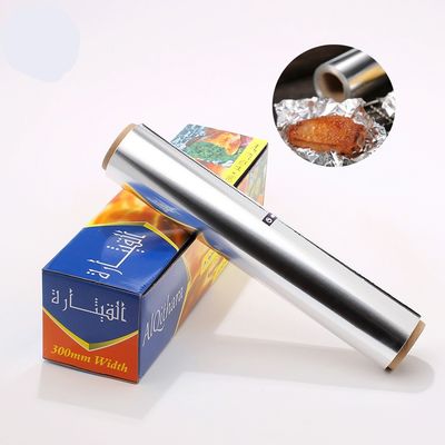 Kitchen 75 Sq Ft Food Packing Catering Aluminium Foil Rolls with Customized Thickness