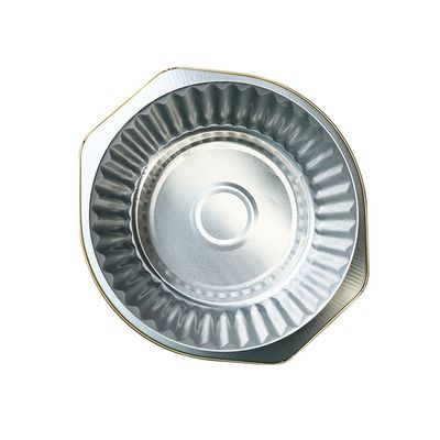 Environmental Friendly Advantage Disposable Wrinkled Aluminum Foil Round Deep Containers
