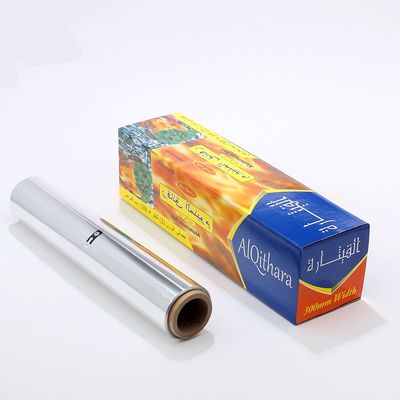 Kitchen 75 Sq Ft Food Packing Catering Aluminium Foil Rolls with Customized Thickness