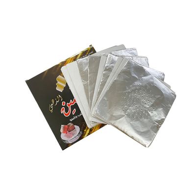 Soft Temper Customized Length Hookah Foil Aluminum Foil Sheet With Hole for Needs