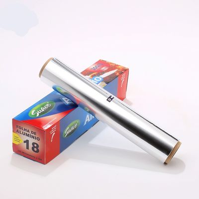 150m Heavy Duty 30cm 45cm Paper Aluminum Foil In Roll Customized Length for Baking