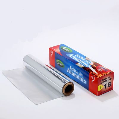 150m Heavy Duty 30cm 45cm Paper Aluminum Foil In Roll Customized Length for Baking