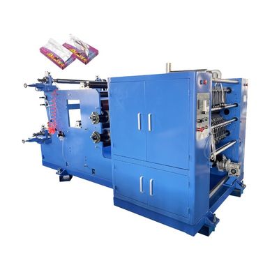 High Speed Pop-Up Aluminum Foil Paper Sheets Folding Machine 4400x1800x2200mm