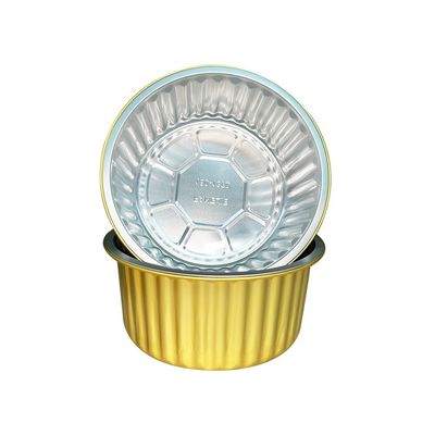 Food Container Custom Order Hot Disposable Round Aluminum Foil Cake Baking Cups Sales