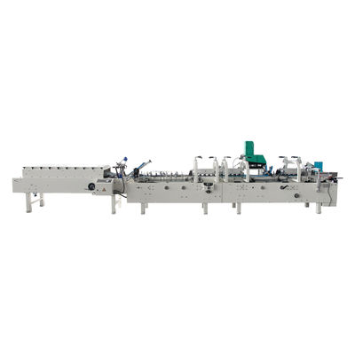 Innovative Automatic Carton Box Folding Gluing Stitching Machine for Aluminum Foil Box