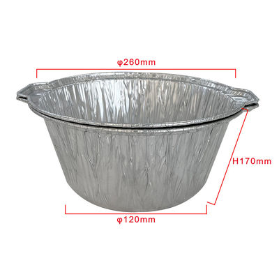 Food Container Heavy Duty Disposable Aluminum Foil Pot With Lid for Takeaway Container