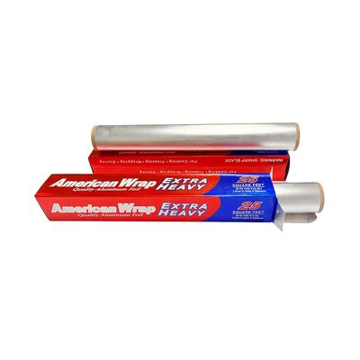 Household Kitchen Aluminum Foil Paper Rolls Disposable 300mm 450mm Thickness customized