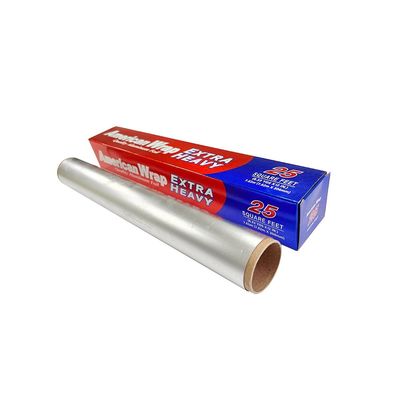Household Kitchen Aluminum Foil Paper Rolls Disposable 300mm 450mm Thickness customized